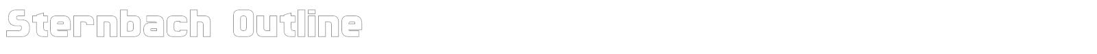 Sternbach font preview
